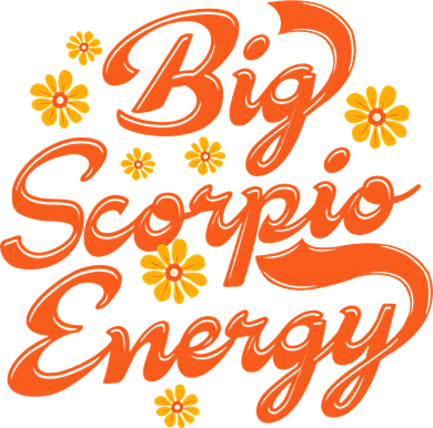 Big Scorpio Energy Vintage Zodiac Astrology Flower Funny Women's Long Sleeve Shirt