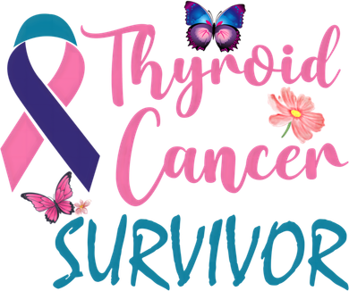 Butterflies Support Ribbon Thyroid Cancer Survivor Gift Kids Hoodie