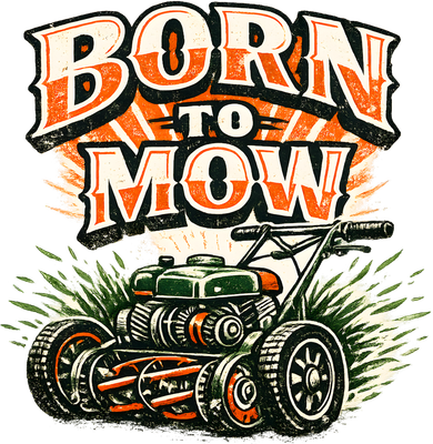 Born To Mow Landscaping Company Mowing Grass Kids Sweatshirt
