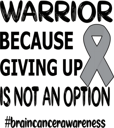 Brain Tumor Warrior Brain Cancer Awareness Ribbon Gift Kids T-Shirt