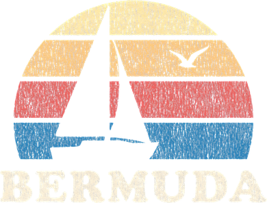 Bermuda Vintage Sailboat 70s Throwback Sunset Baby Bodysuit