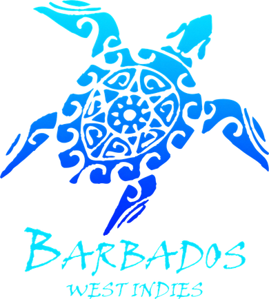 Barbados, West Indies Vintage Retro Tribal Turtle Vacation Visor