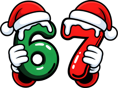 Christmas 67 Santa Hands Funny Meme 6-7 Sixty Seven Backpack