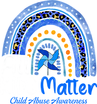 Child Abuse Awareness Messy Bun Child Abuse Prevention Month Backpack