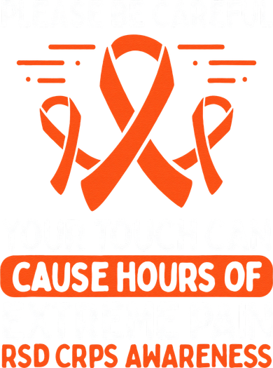 CRPS Awareness Fighter Disease RSD Warrior Orange Ribbon Kids Sweatshirt