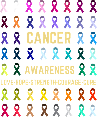 Cancer Awareness Fight Cancer In All ribbon Color supporter Kids Long Sleeve Shirt