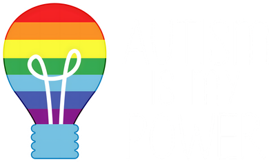 Cute Autism Is My Power Colorful Rainbow Light Bulb Women's Long Sleeve Shirt