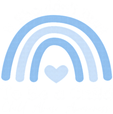 Child Abuse Prevention Awareness Month Rainbow Baby Bodysuit