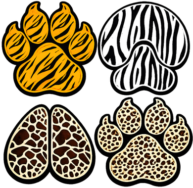 Cute Animal Print Paws Women's T-Shirt