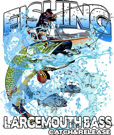 Catch And Release Largemouth Bass Fishing Women's Dry Zone Grid Polo