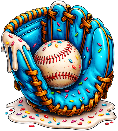 Cool Baseball Lifestyle Drip Ice Cream Hooded Wearable Blanket