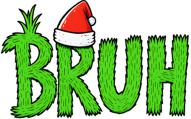 Christmas Bruh Meme Santa Hat Funny Xmas Kids Hoodie