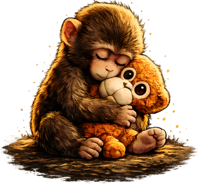 Cute Baby Monkey Punch Viral Zoo Japan Backpack