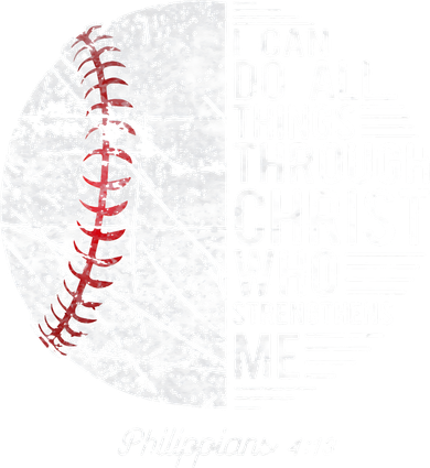 Christian Baseball Philippians Religious Gifts Kids T-Shirt