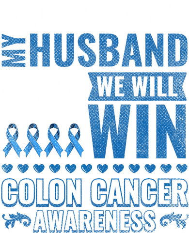 Colon Cancer Awareness Colonoscopy Support Husband Gift Baby Bodysuit