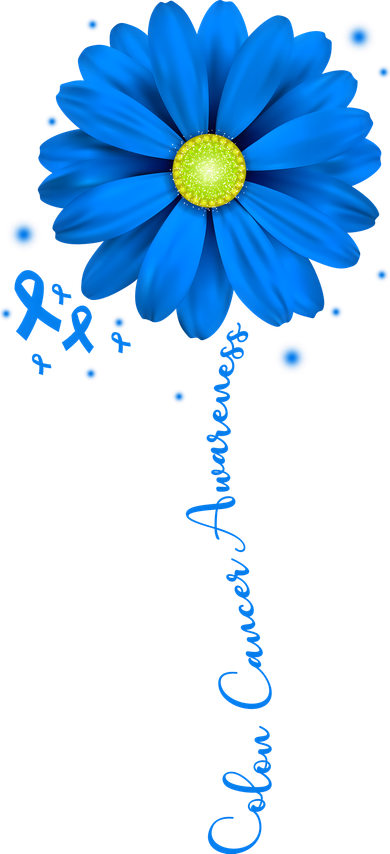 Colon Cancer Awareness Ribbon Daisy Toddler T-Shirt