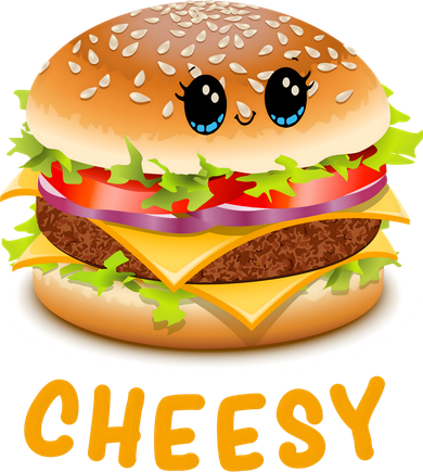 Cheesy Cute Funny Cheese Burger Food Pun Tee Gift Women's Sweatshirt