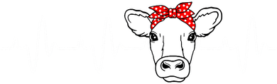 Cattle Cow Heart Valve EKG Heartbeat Cute Cow Lover funny Hat