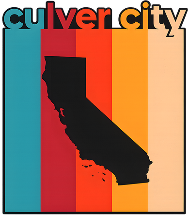 Culver City Retro California Santa Hat