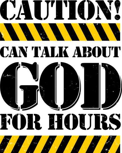 Caution! Can Talk About God For Hours Polo