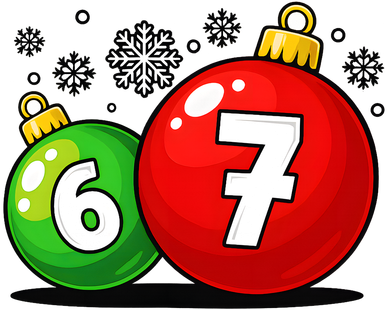 Christmas Decoration 6-7 Six Seven 67 Meme Gen Alpha Slang Doddie Hoodie