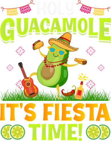 Cinco De Mayo Mexican Holy Guacamole Fiesta Time Women's Long Sleeve Shirt