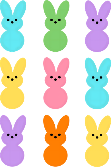 Colorful Easter Bunny Holiday Baby Bodysuit