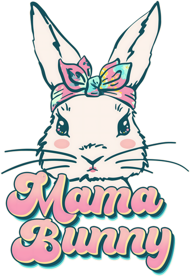 Cute Easter Mama Bunny Kids Hoodie