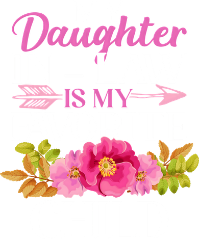 Cute Floral My Daughter In Law Is My Favorite Child Kids Sweatshirt