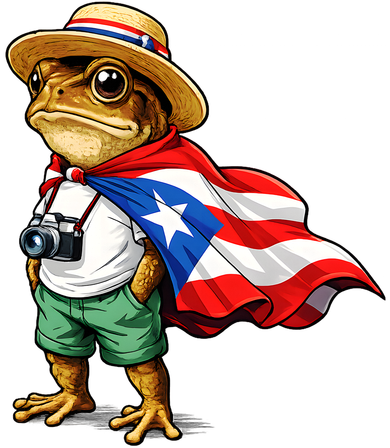 Coqui Frog Puerto Rico Flag Rican Taino Boricua Toddler Long Sleeve