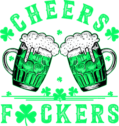 Cheers Fuckers St Patricks Day Beer Drinking Mugs Kids Hoodie
