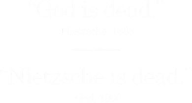 Christian Gods Not Dead Nietzsche Is Funny Clever Hoodie