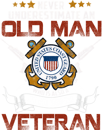 Coast Guard Veteran Never Underestimate Veteran's Day Coaster