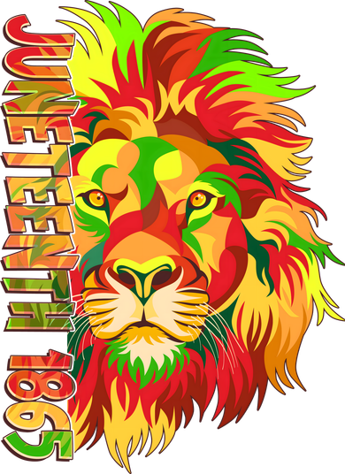 Cool Juneteenth 1865 Lion Head Face Toddler Hoodie