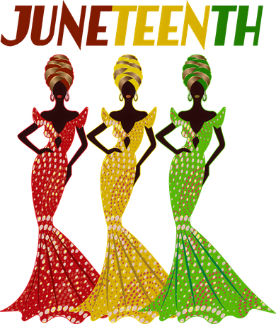 Celebrate Juneteenth Beautiful Black African American Women Attire Doggie Tank