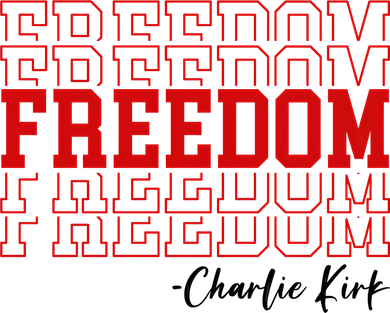 Charlie Kirk Freedom Freedom Freedom Mashup Hat