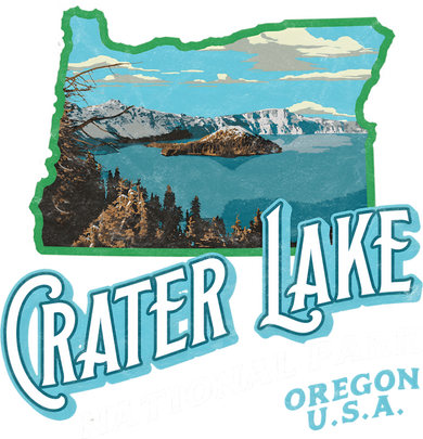 Crater Lake National Park Gift Vintage Oregon Retro Cool Gift Sweatshirt