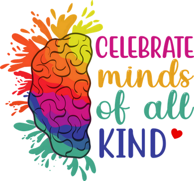Celebrate Minds Of All Kind Neurodiversity Brain Toddler T-Shirt