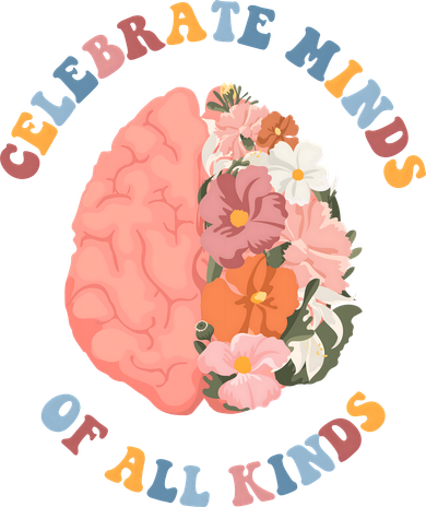 Celebrate Minds Of All Kinds Floral Brain Toddler Hoodie