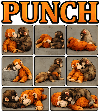 Cute Monkey Punch Funny Backpack