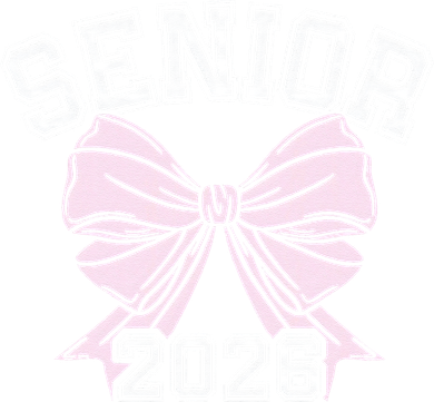 Class Of 2026 Senior Coquette Bow Aesthetic Kids Hoodie