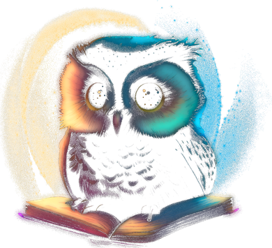 Cute Owl Animal With Book Kids Hoodie