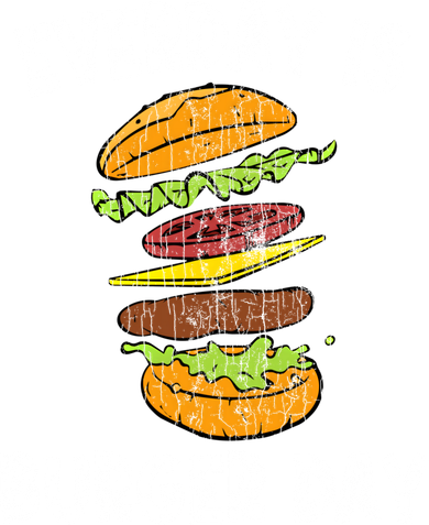 Cheese On Burger Day Fun Hamburger Lover Graphic Cool Gift Kids T-Shirt
