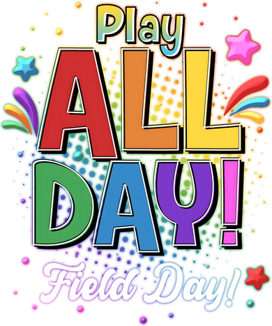 Colorful Play All Day Field Day Tumbler