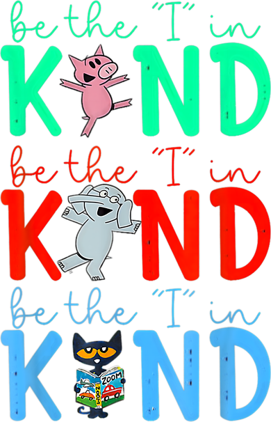 Cute Piggie Elephant Cat Motivational Kindness Quote Kids T-Shirt