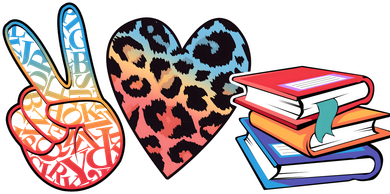 Cute Peace Love Books Reading Fan Book Lover Hat