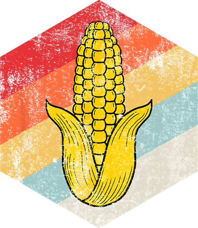 Corn Retro Vintage Midwest Ear Of Corn Cool Food Farmer Gift Toddler Hoodie