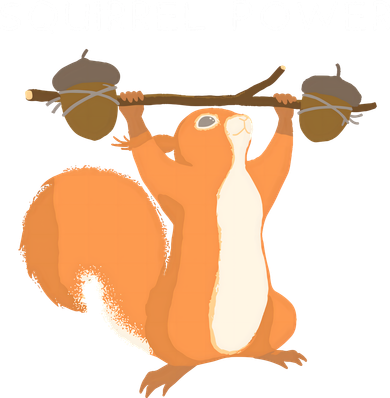 Cute Squirrel Power Ornament