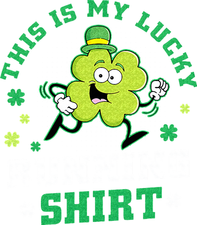 Cute Shamrock Running St Patricks Day Lucky Running Team Mousepad