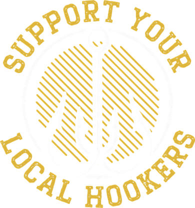 Cute Support Your Local Hookers Fishing Fisherman Master Baiter Visor